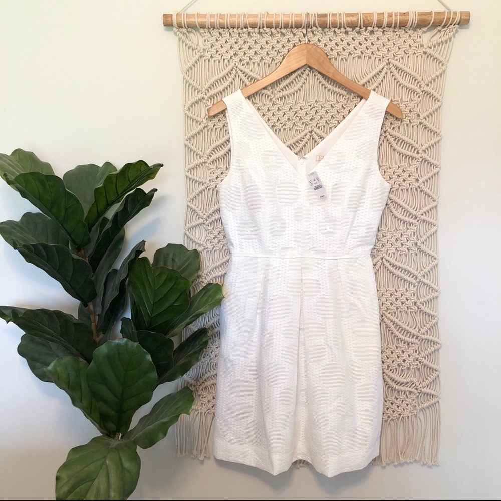 NWT | 2 | J.Crew Factory White Pocket Dress